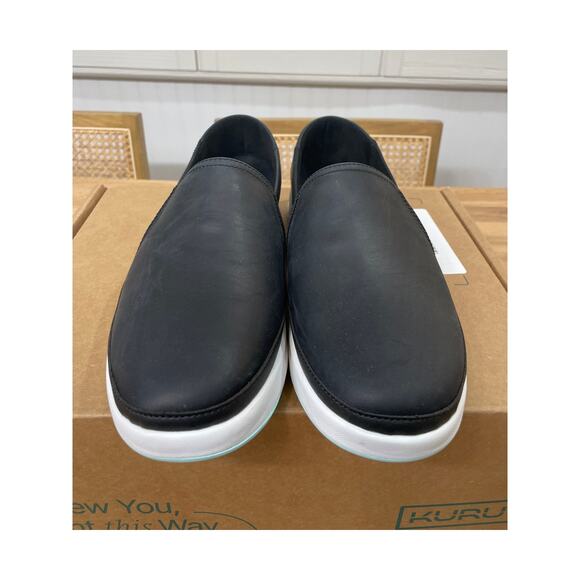 Kuru Women's Cloud Slip-On Comfort Shoes Black Leather Size 10.5 US 42 EU NWOB - Picture 5 of 11